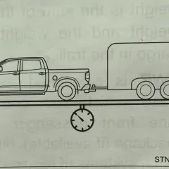 Ciężarówka z naczepą na wadze. Ilustracja pokazuje, ile waży pusty tir z naczepą.