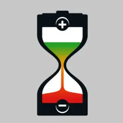 Bateria w kształcie klepsydry pokazuje, jak długo można ładować akumulator. Kolory od zielonego do czerwonego symbolizują poziom naładowania.
