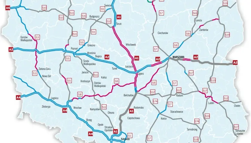 Która polska autostrada będzie po ukończeniu najdłuższa? A2 czy A4?