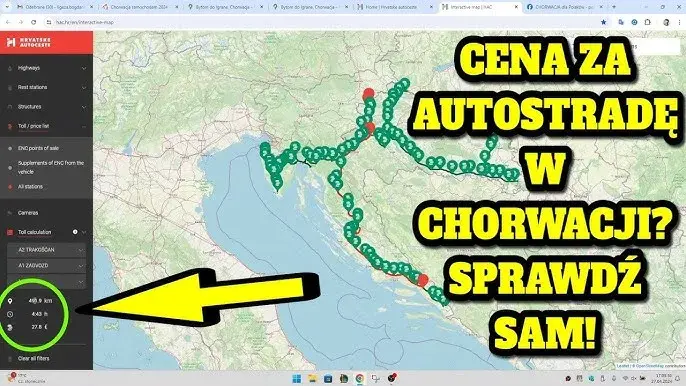 Płatne autostrady w Chorwacji - które drogi są obciążone opłatami?