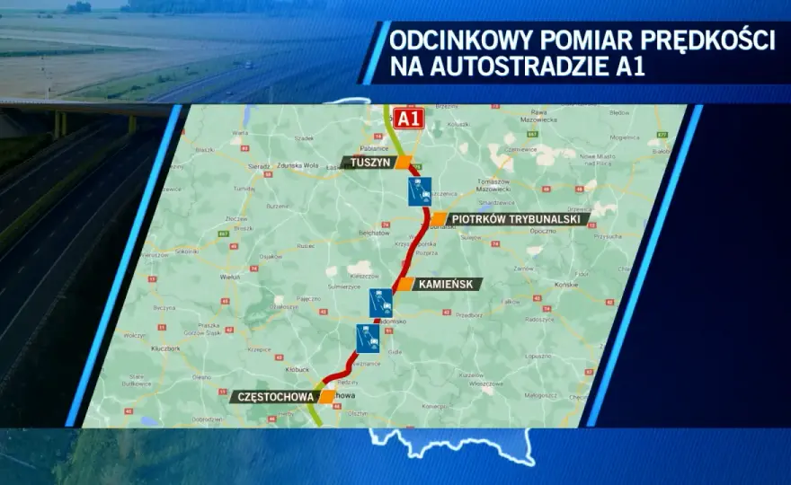 Odcinkowy pomiar prędkości A1: Gdzie, jak działa i jak uniknąć kary?