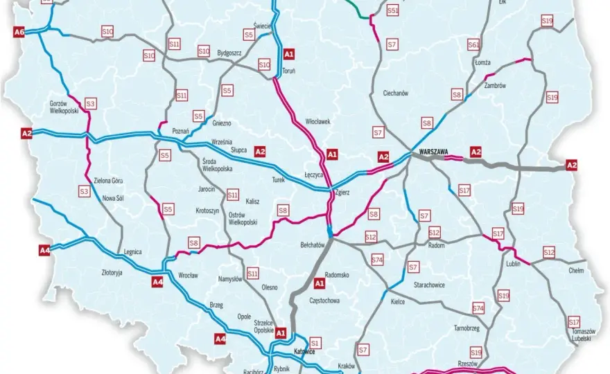 Która polska autostrada będzie po ukończeniu najdłuższa? A2 czy A4?