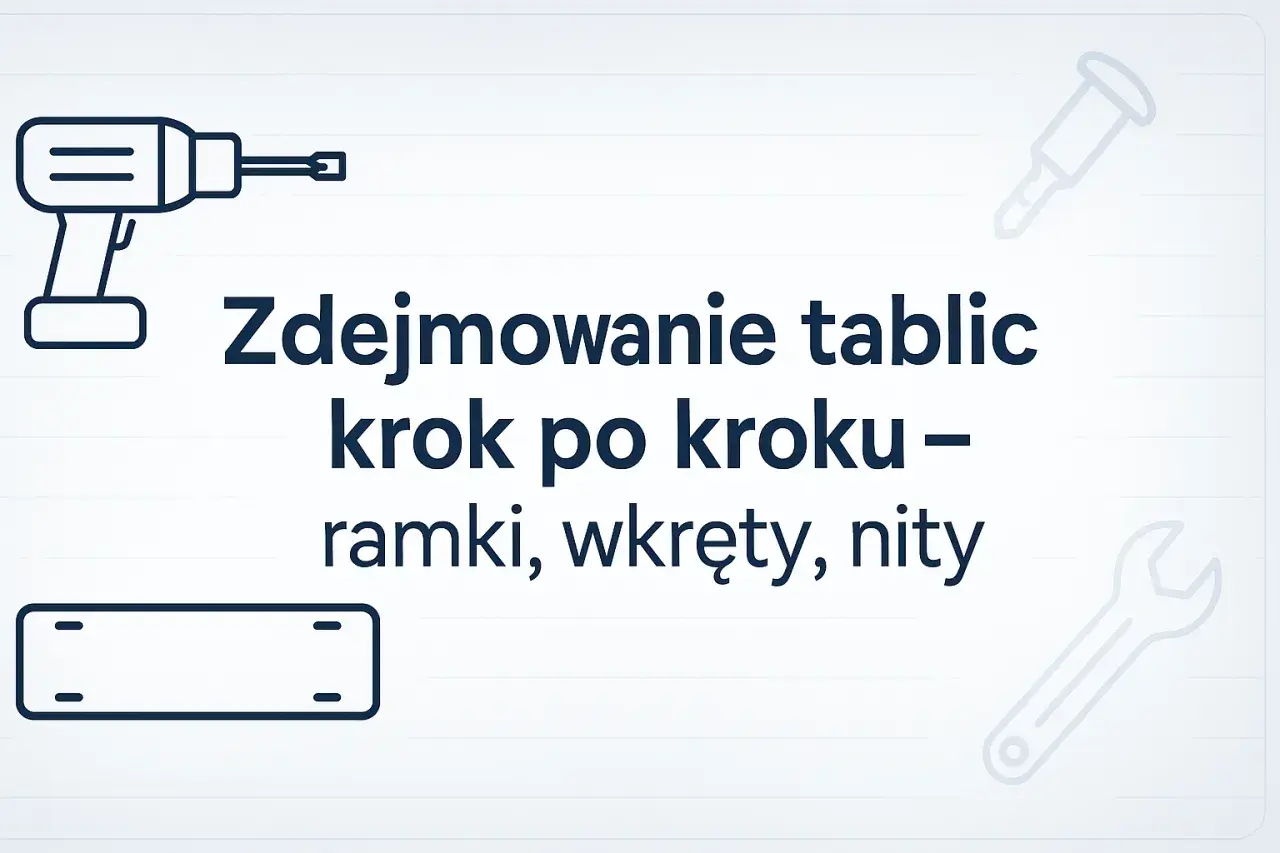 Jak zdjąć tablice rejestracyjne? Uniknij błędów i mandatu!