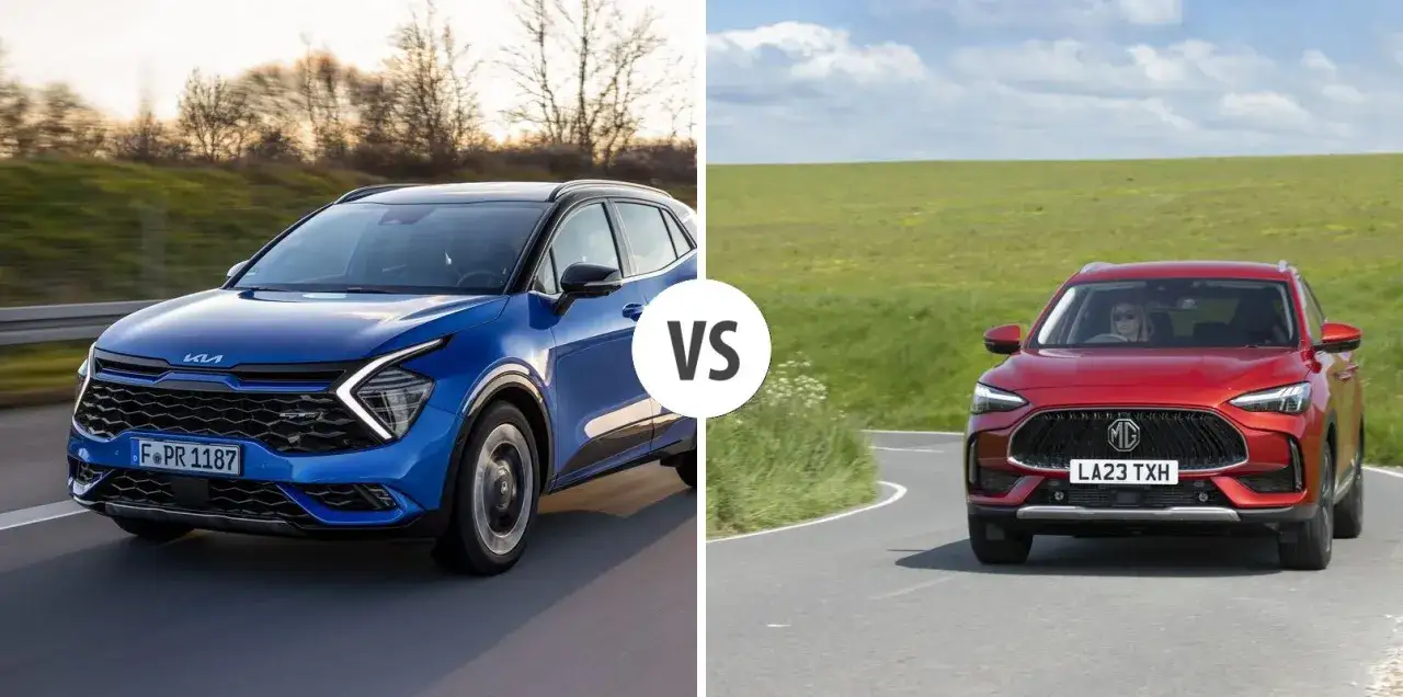 MG HS vs Kia Sportage wymiary