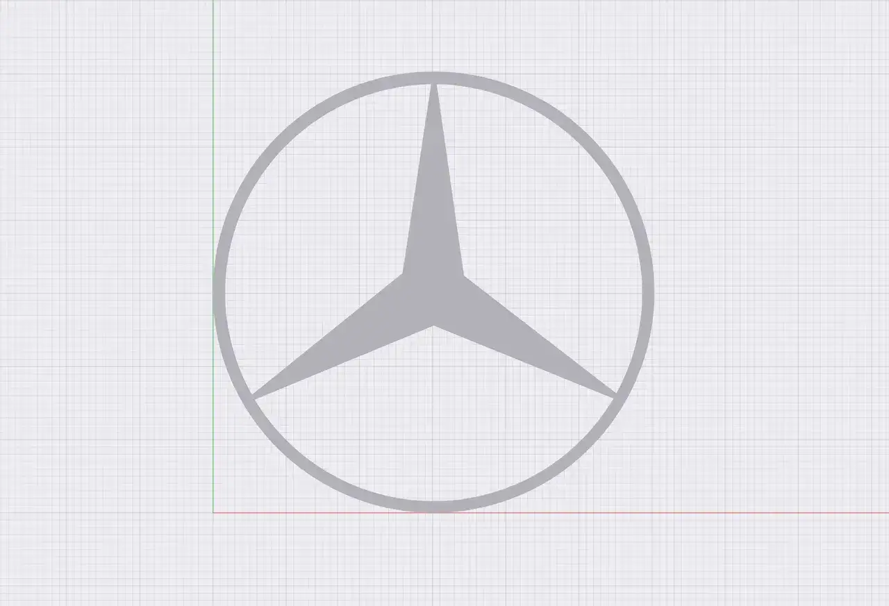 Nowe płaskie logo Mercedes-Benz 2D