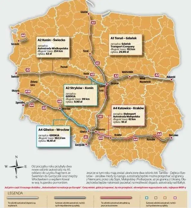Zdjęcie Ile kosztuje autostradą z Krakowa do Gdańska? Sprawdź całkowite wydatki